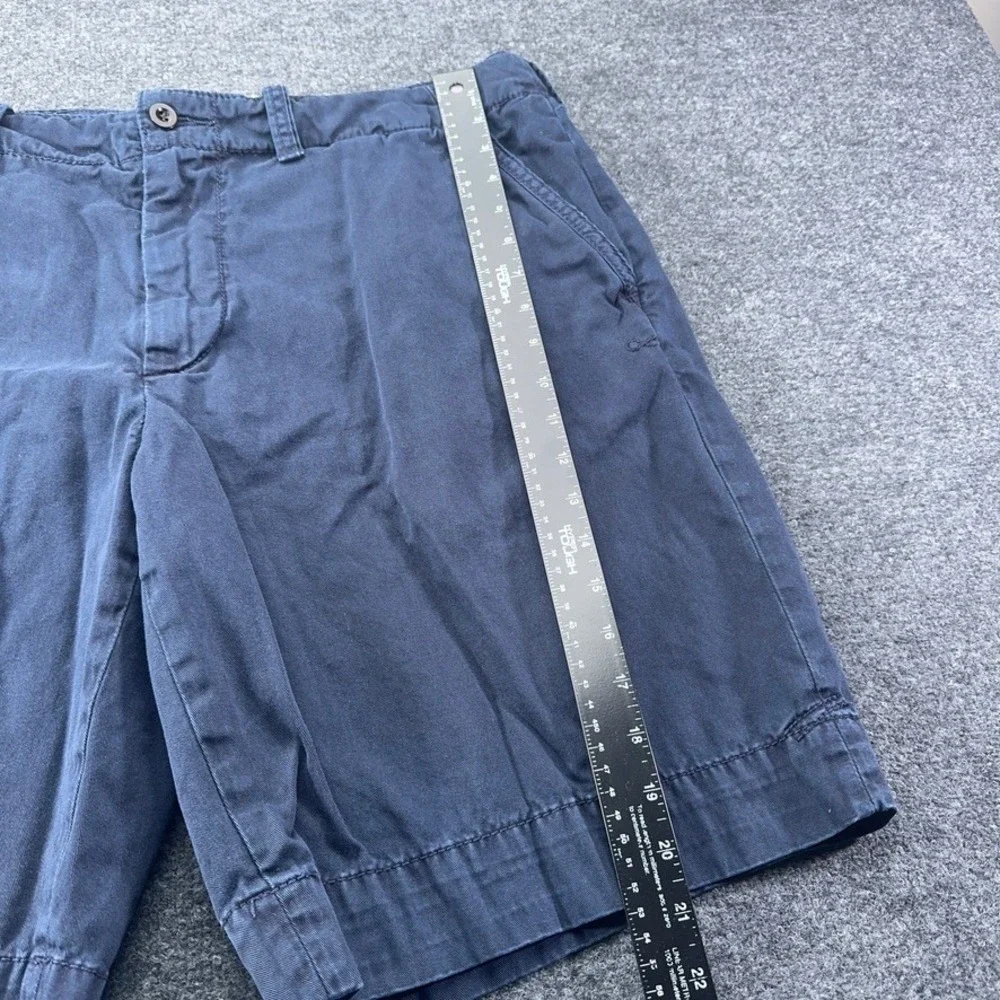 Polo Ralph Lauren Mens Navy Blue Chino Shorts Size 38 Drawstring Flat Front